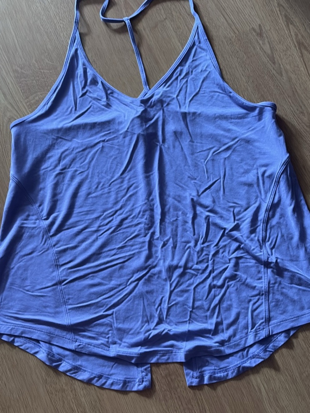 Women’s Blue V-Neck Strappy Tank Top